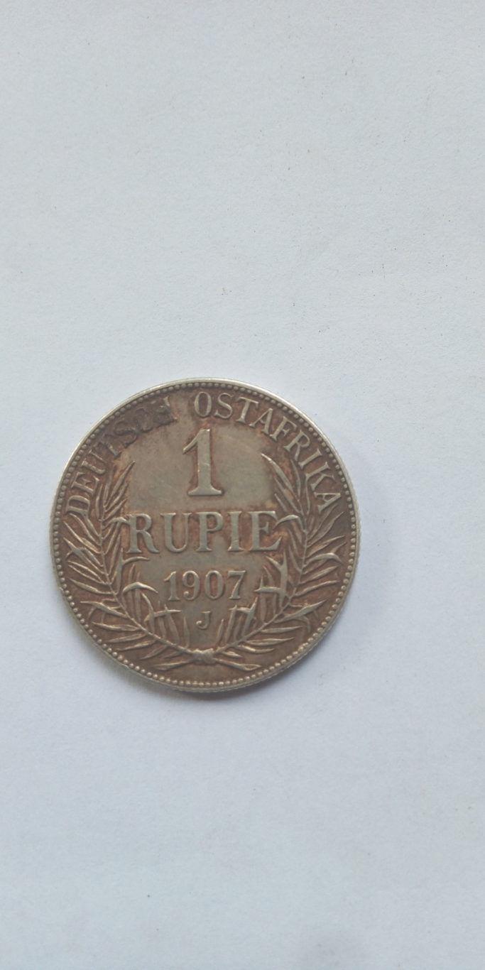 1907 J German East Africa 1 Rupie