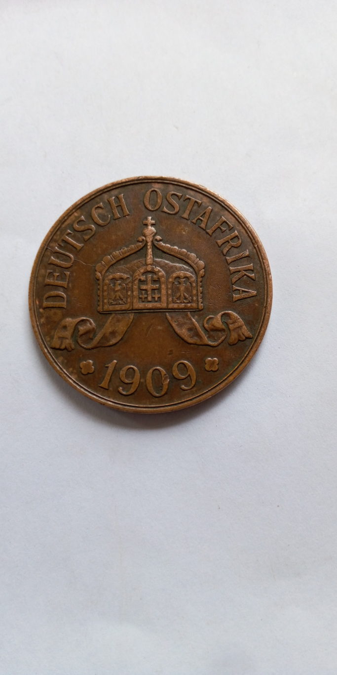 1909  DEUTSCH OSTAFRIKA 5 HELLER
