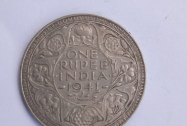 One rupee India 1941 George VI King EMPEROR