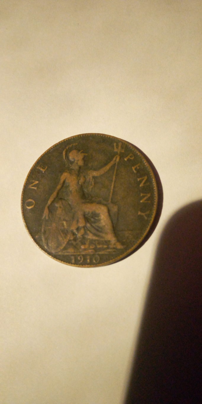1910 one penny