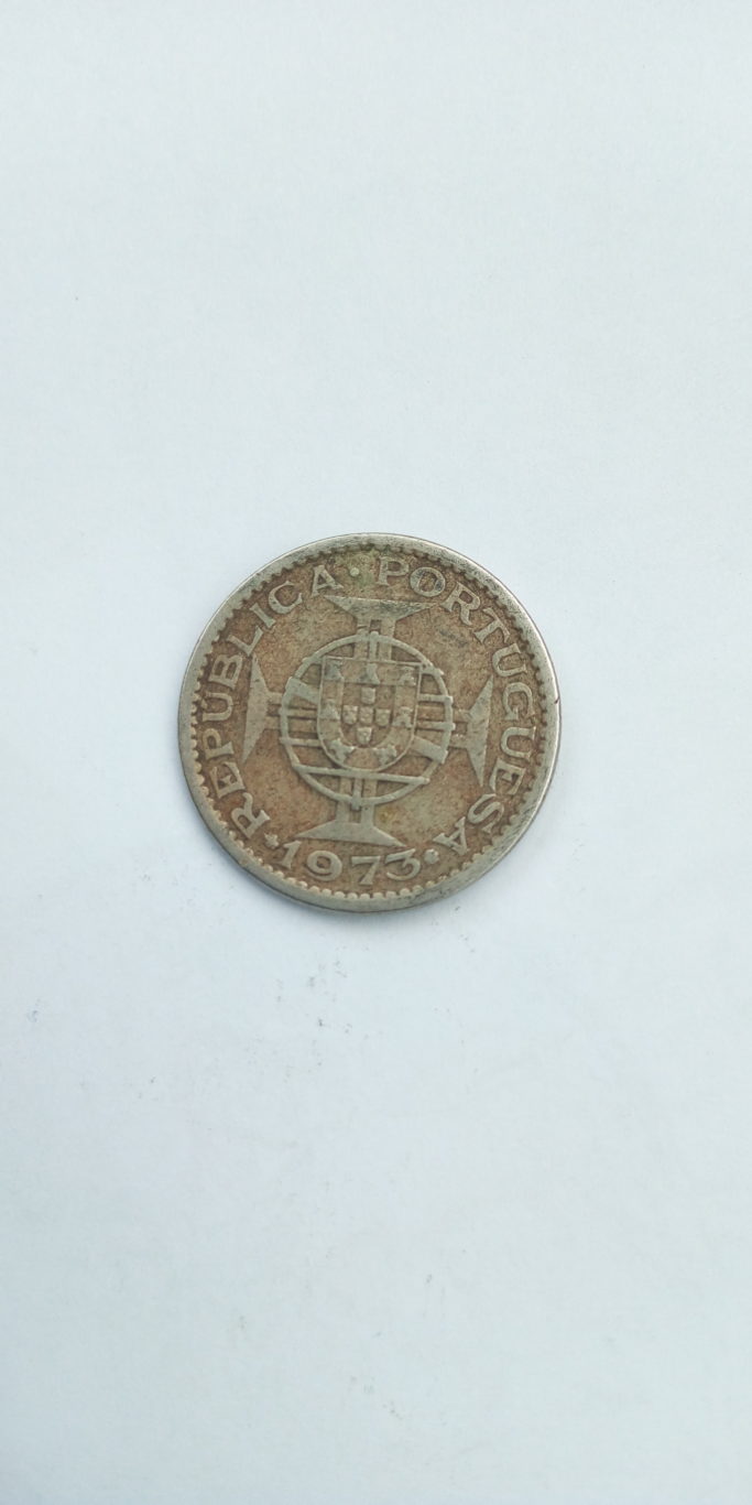 1973  5 dollar mocambique ,portuguese republica