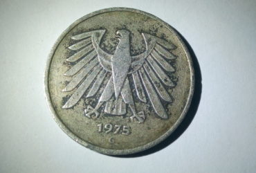 1975 d 5 bundes republik deutschland . deutsche mark