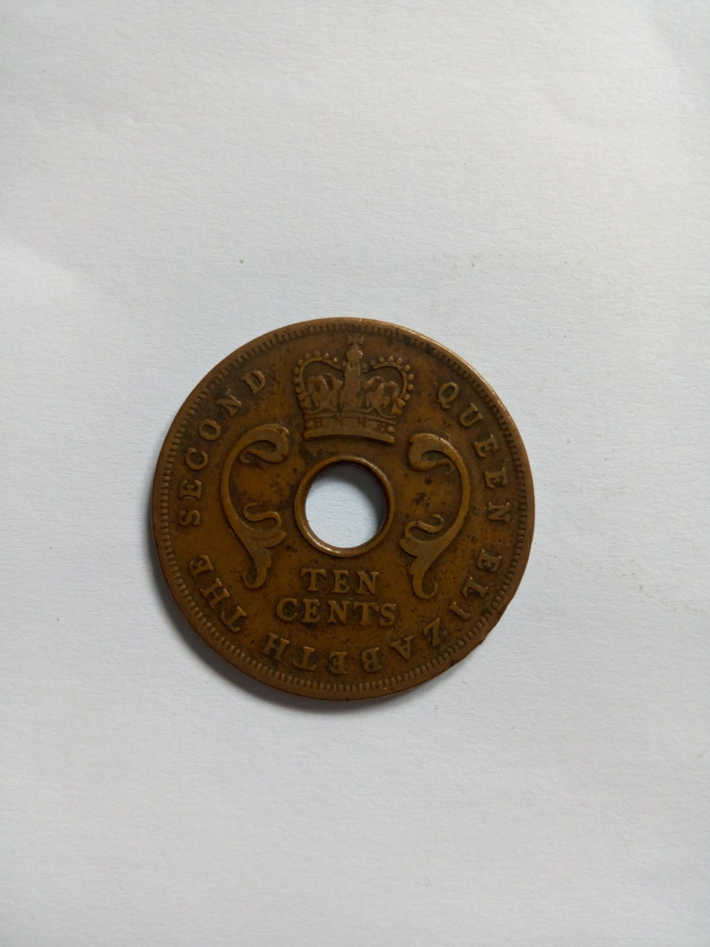 1956_Queen Elizabeth the second  10 cent