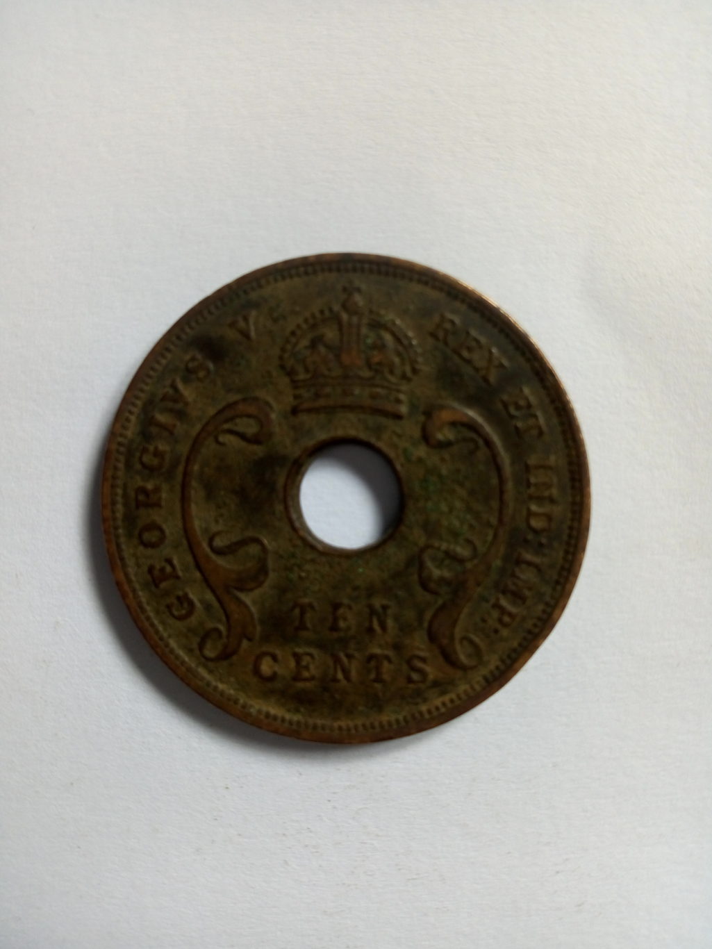 1922_georgivs rex east africa 10 cent