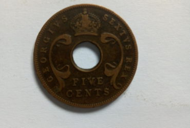 1949_georgivs sextvs east Africa 5 cents