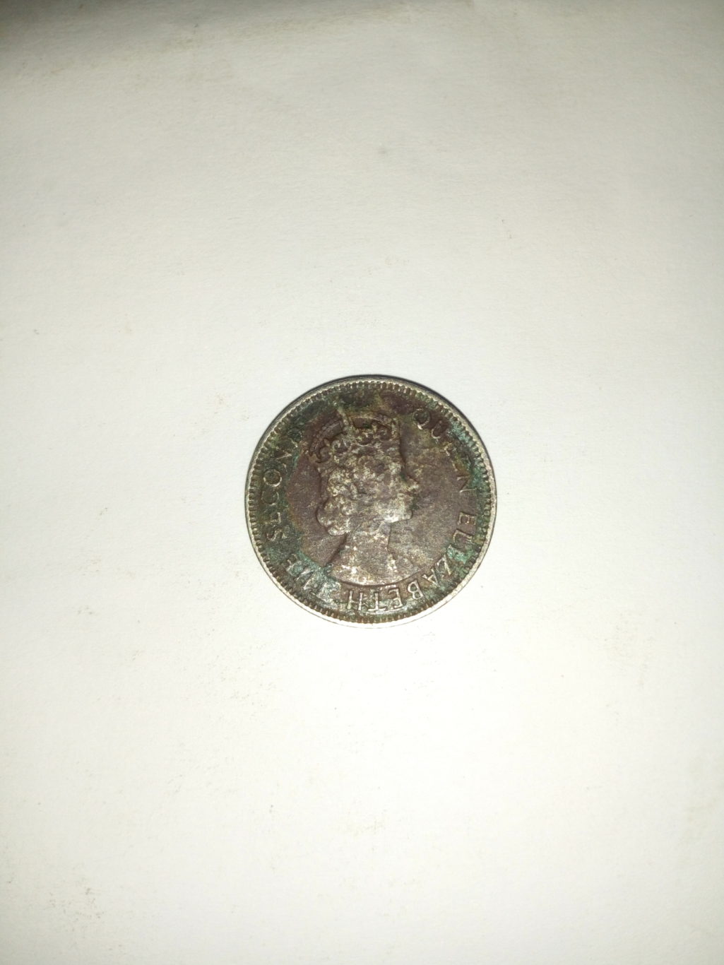 1955_ Queen Elizabeth the second 50 half shilling