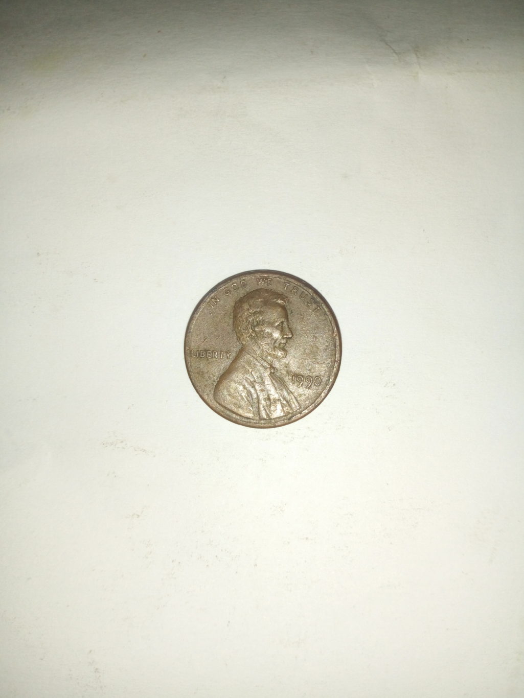 1990_ united states of America 1 cent