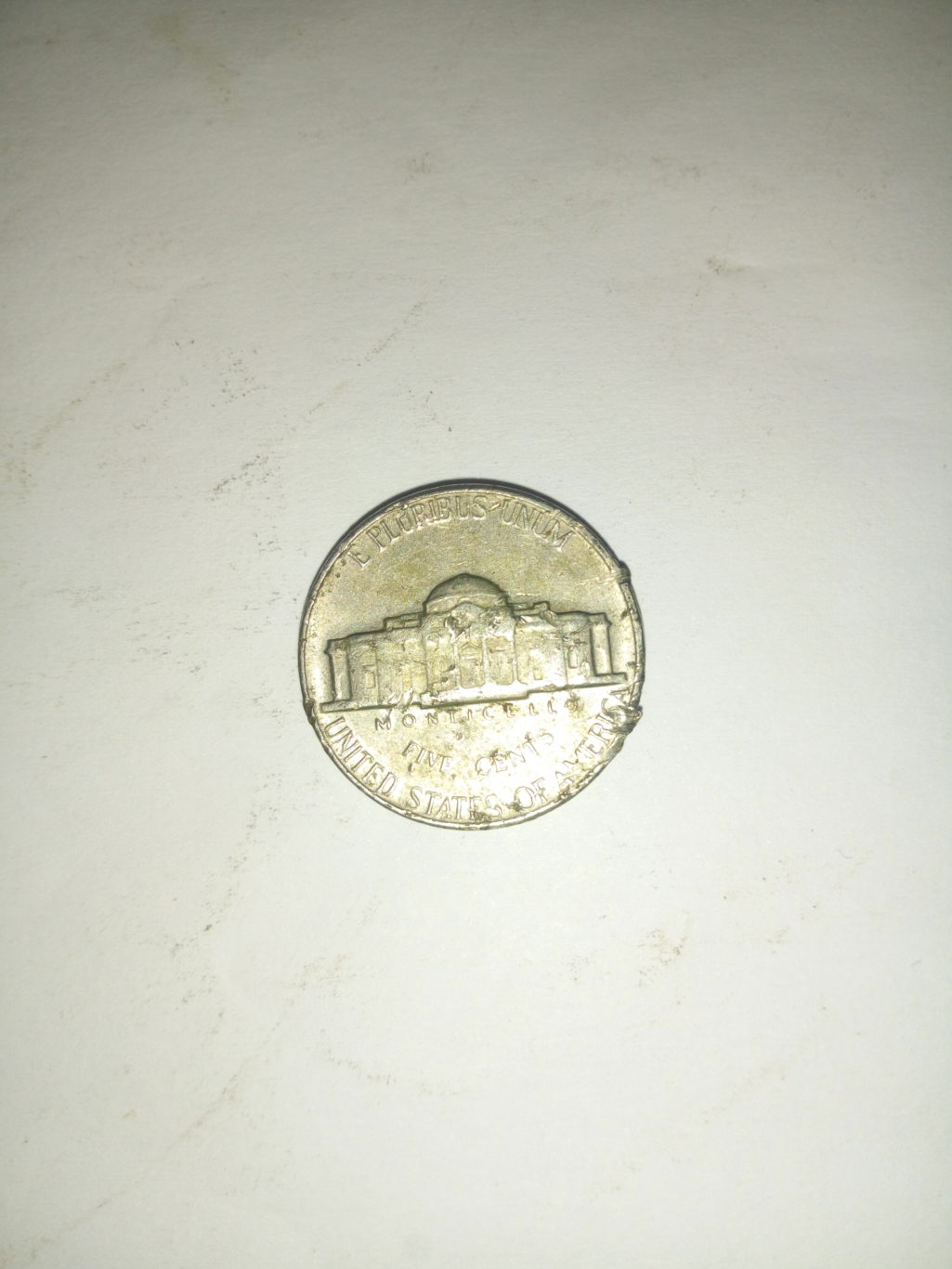 1968_ united states of America 5 cents