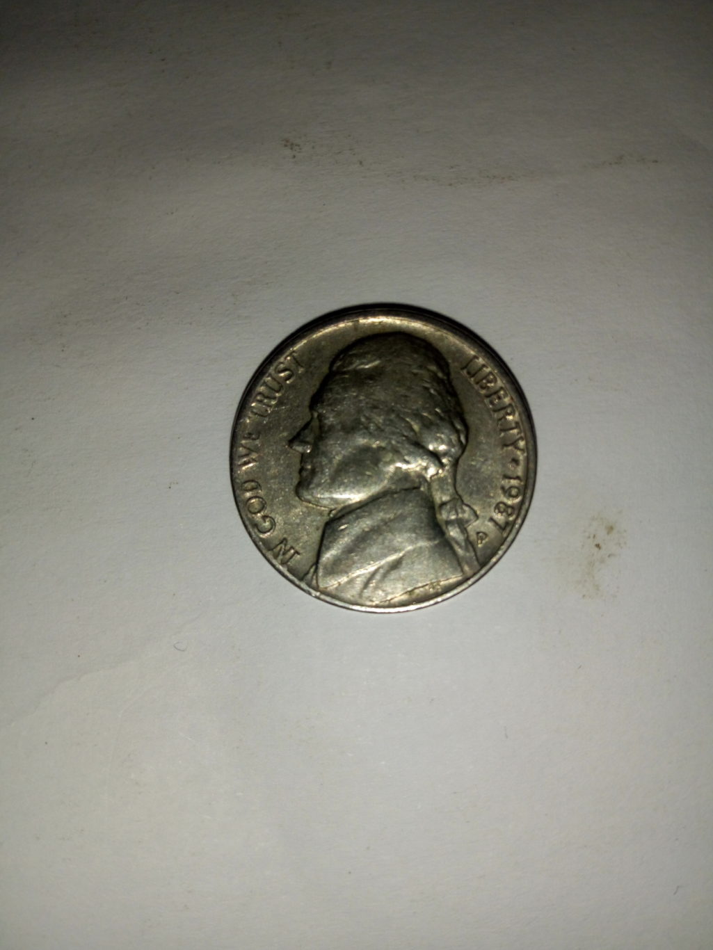 1987_united states of America 5 cents