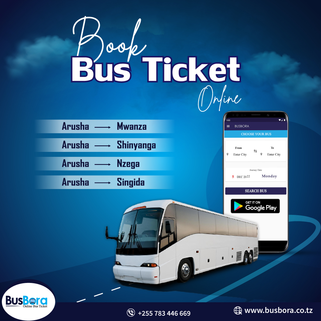 Dar es Salaam Bus Ticket Online in Tanzania | TZ Bus | Bus Ticketing System