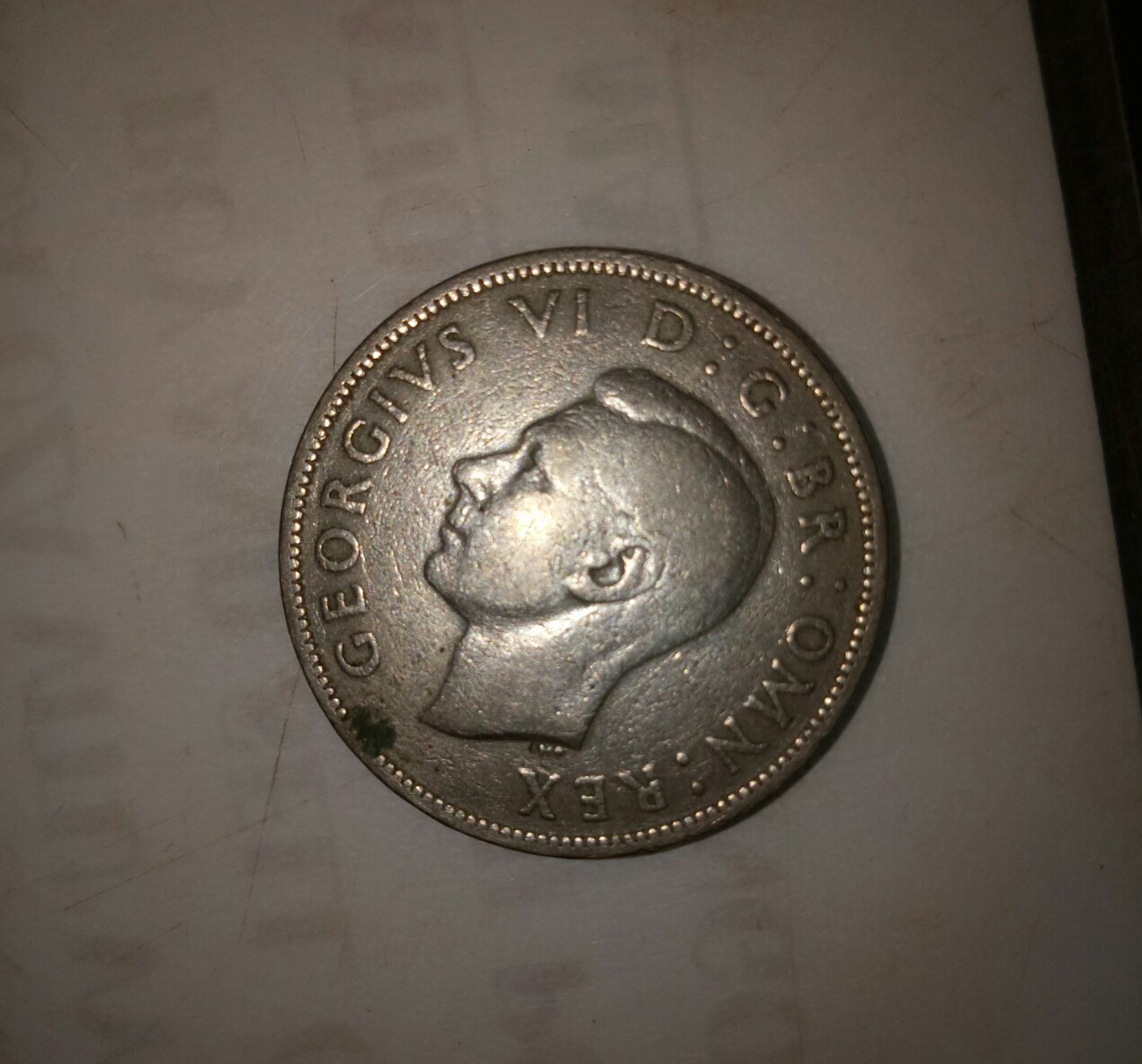 two shilling 1948 georgivs.vi.d:g:br